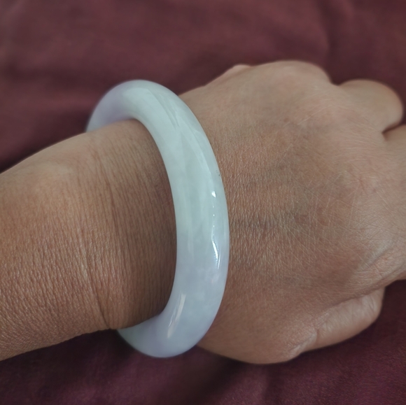 COPY - Genuine Burmese Lavender Jadeite Jade Bracelet Bangle 59mm 老坑A货翡翠手镯紫罗兰缅甸… - Picture 15 of 15